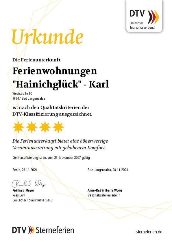 Ferienwohnungen Hainichglueck Bad Langensalza Exterior foto